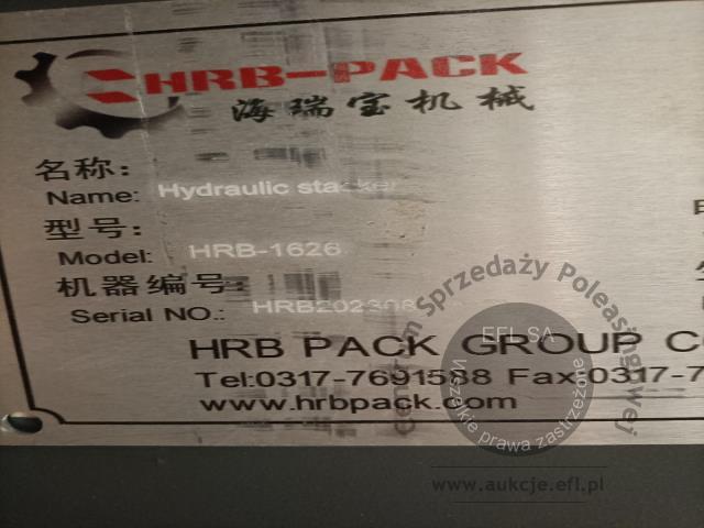 19 - Stacker hydrauliczny - układarka HRB-PACK Group  2023r.