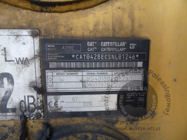 20 - Koparko ładowarka CAT 428E 2007r.