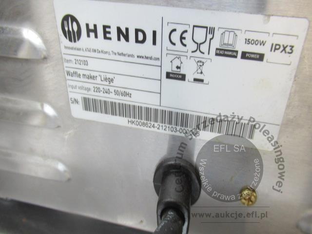 4 - Gofrownica Hendi model 212103