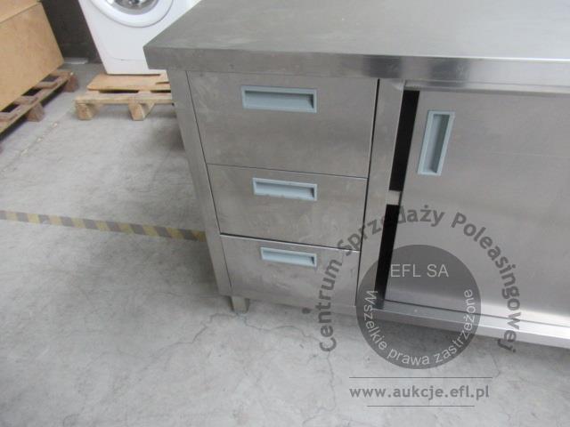 3 - Stół przyścienny z blokiem 3 szuflad 2100x600x850