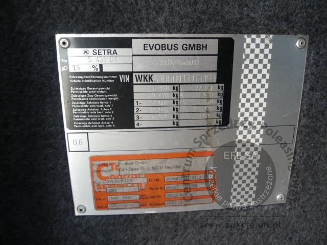 12 - Autobus SETRA S 431 DT 2012r.