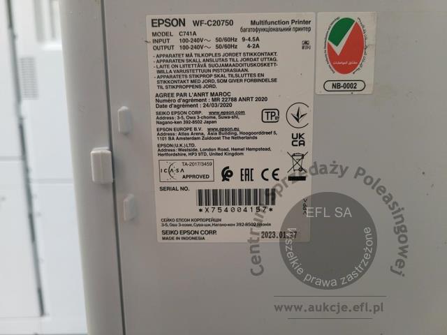 6 - Urządzenie wielofunkcyjne Epson WF-C20750  2023r.