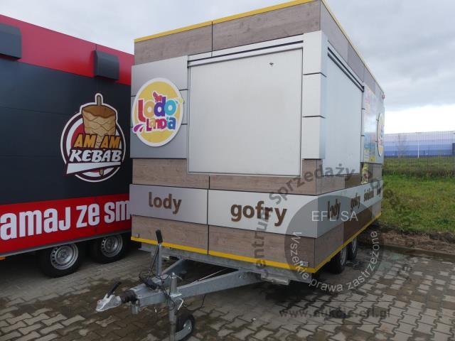 1 - Przyczepa gastronomiczna "LODY GOFRY" Niewiadów B3500  2022r.