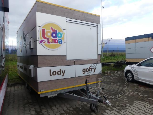 2 - Przyczepa gastronomiczna "LODY GOFRY" Niewiadów B3500  2022r.