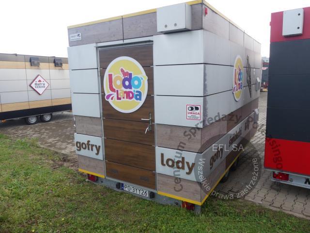 4 - Przyczepa gastronomiczna "LODY GOFRY" Niewiadów B3500  2022r.