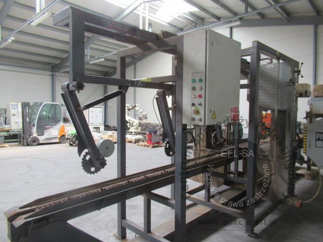 2 - Trak piła 2 taśmowa pionowa AMIX typ PT-2P z podajnikiem 2018r