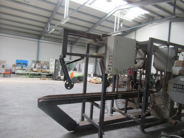 9 - Trak piła 2 taśmowa pionowa AMIX typ PT-2P z podajnikiem 2018r