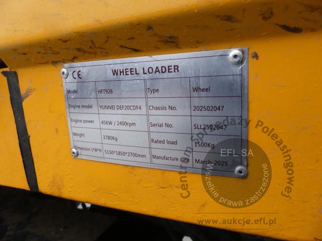 8 - Ładowarka kołowa INTERBAUER LK15 HFT926 2025r.