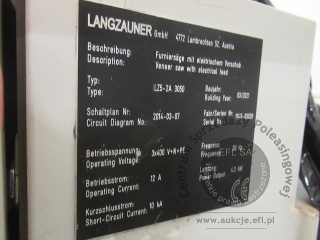 19 - Pilarko-frezarka do forniru Langzauner  LZ 5-2A 3050   2021r.